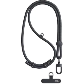 بند گردنی بلند مشکی با قلاب فلزی