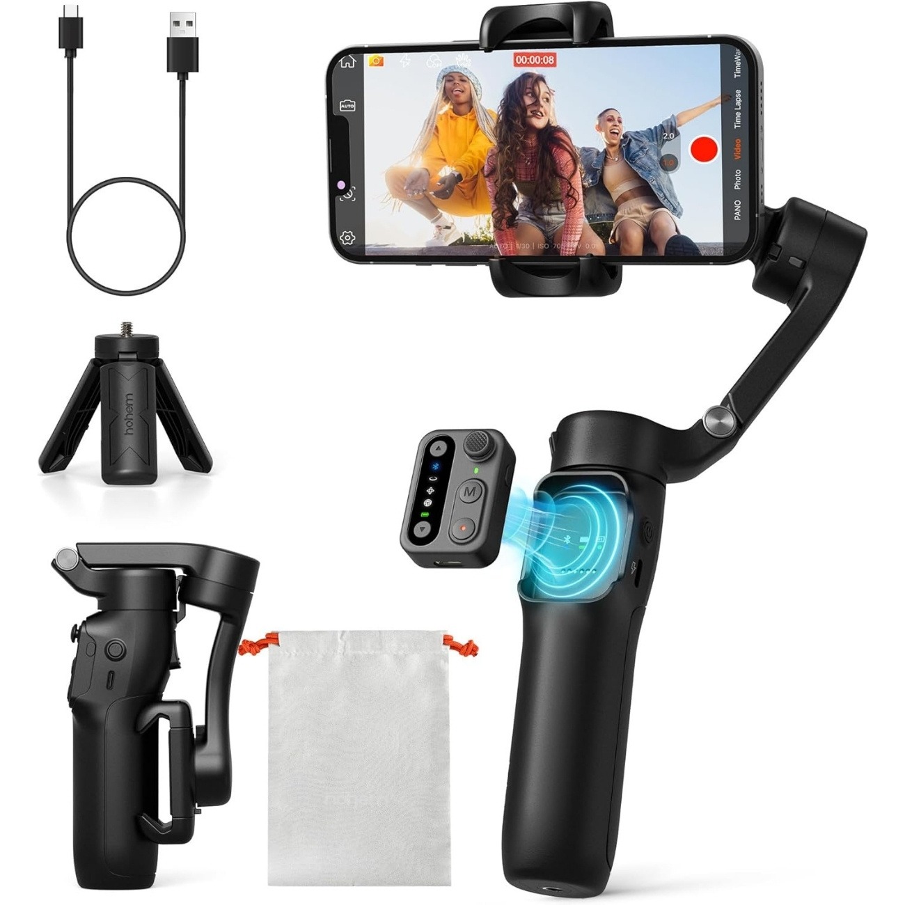 گیمبال و لرزشگیر موبایل هوهم hohem iSteady X3 SE mobile Gimbal Stabilizer