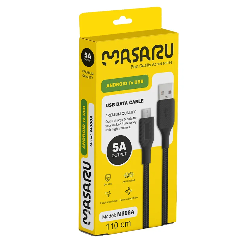 کابل شارژ کنفی فست اندروید 1.1متری مدل M308A